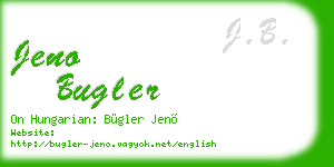 jeno bugler business card