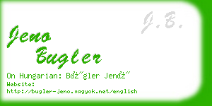 jeno bugler business card